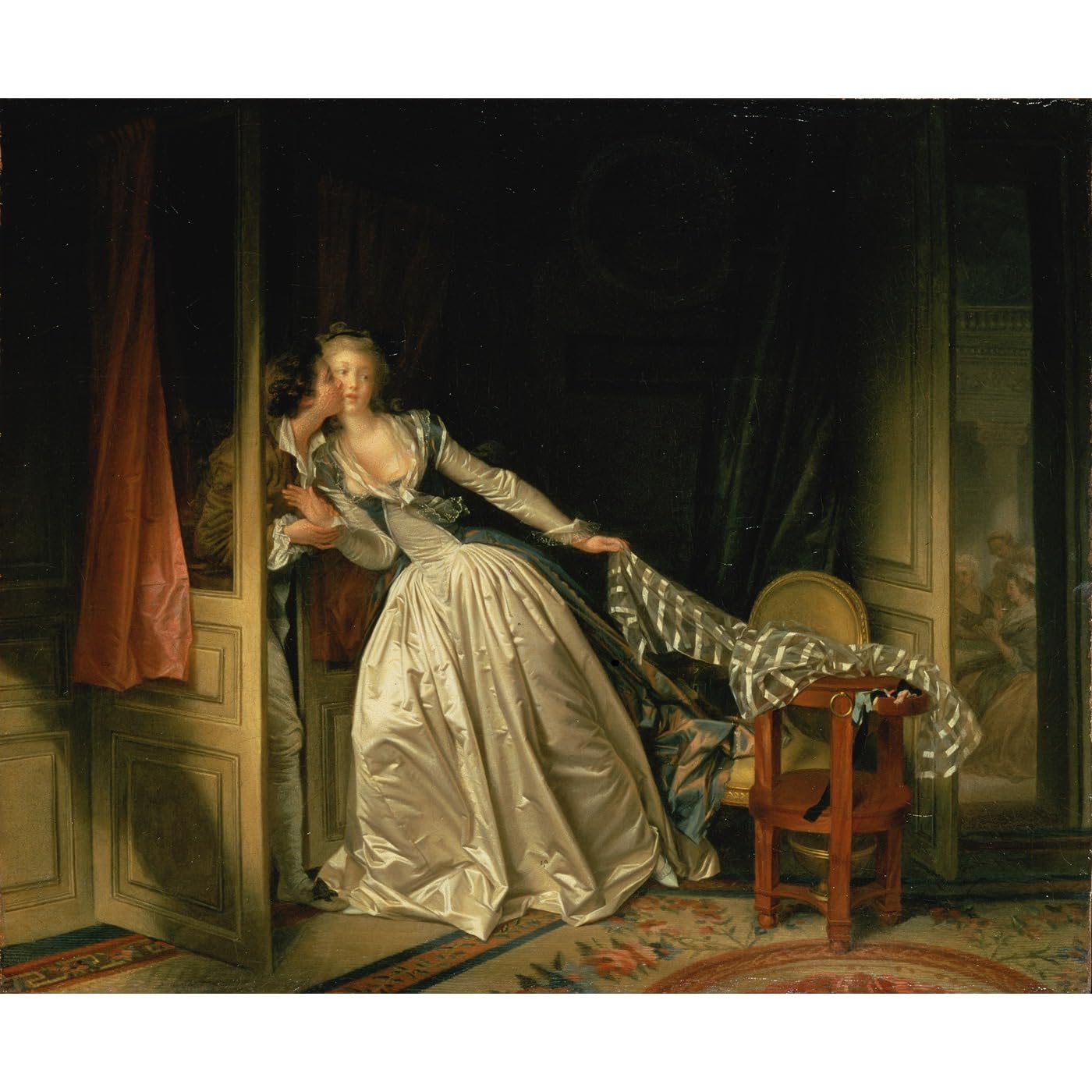 Impression toile Fragonard Le baiser volé grand format poster deco mur