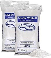 Vista 9 de U.S. Silica 3 Pack Mystic White II Sand para bombas de filtro de piscina sobre el suelo y enterradas, 50 libras - Accesorios y suministros