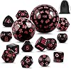 100 Sided Dice Set Translucent Black DNDND D100 Die with Pouch for Dungeons and Dragons DND (Translucent Black with White Number)
