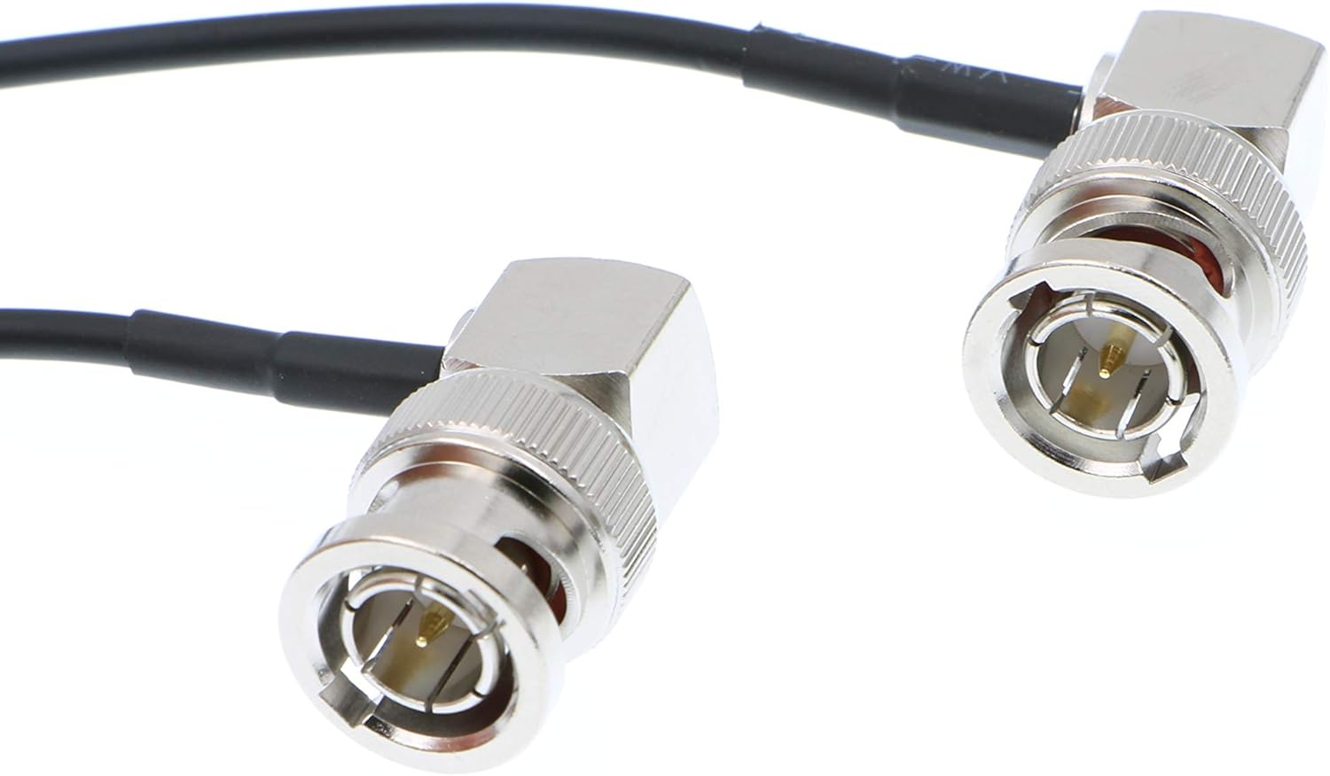 Alvin's Cables Blackmagic BNC Male RG179 Flexible Coaxial Cable for BMCC Video Camera Straight to Right Angle
