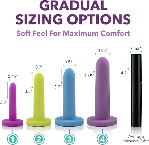 Save 10% on Intimate Wellness Bundle Silicone Dilators (Sizes 1-4) & Organic Vulva Moisturizer for Comfort & Hydration