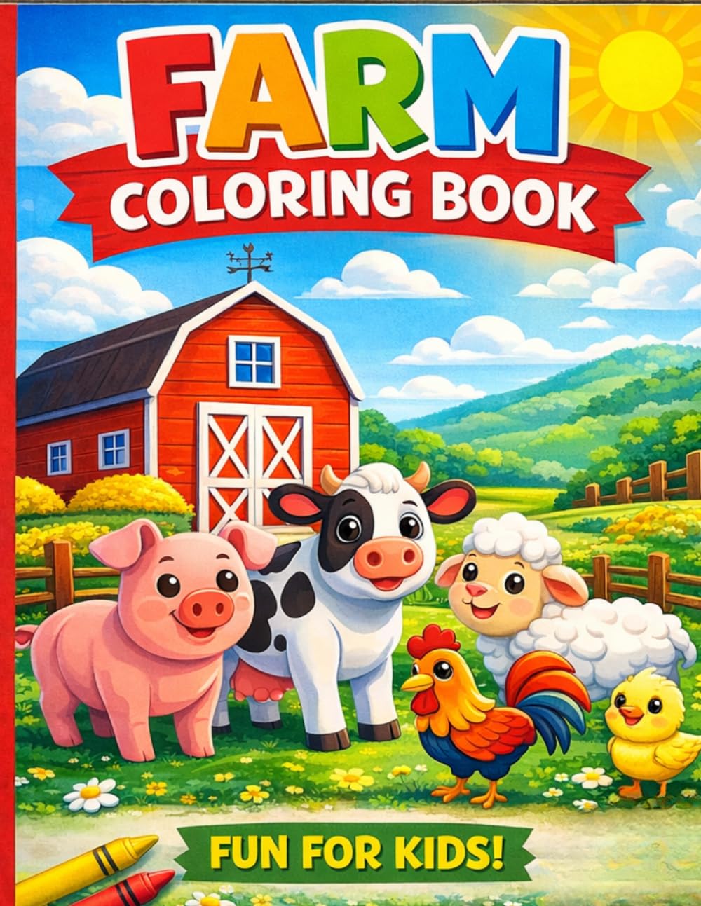 Farm Coloring Book: The Farm Coloring & Activity Book for Kids Ages 3-8