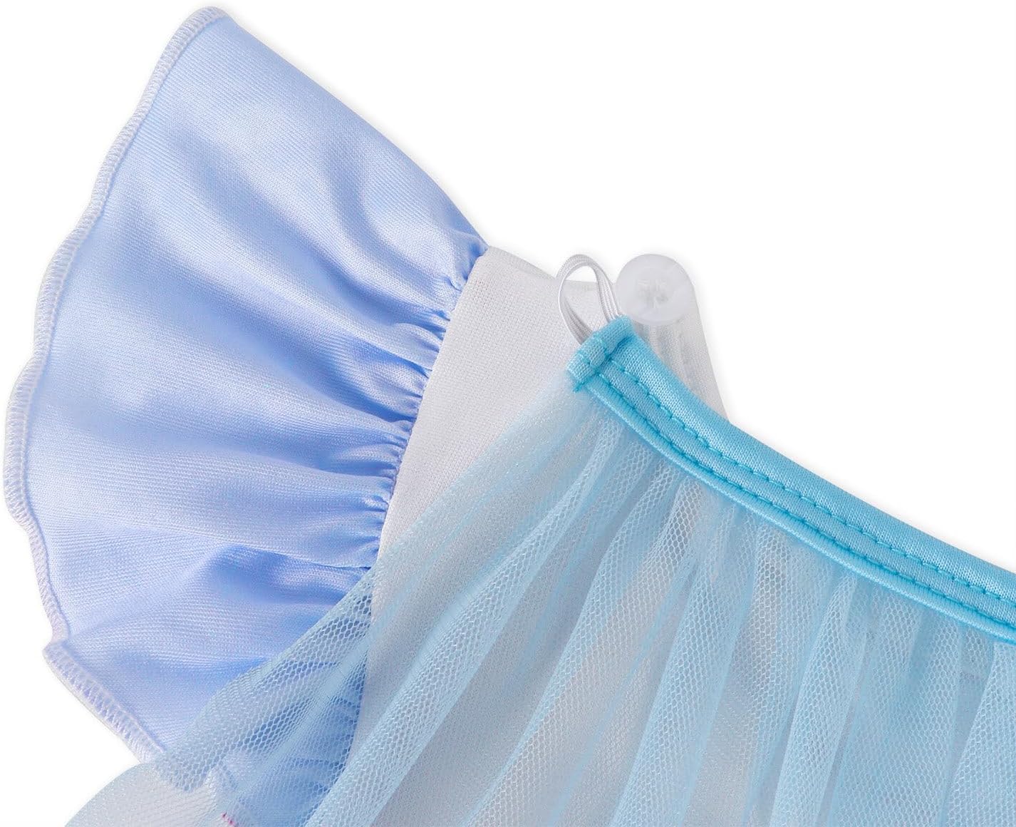 WonderBabe Princess Dress With Cape Girls Christmas Birthday Party Cosplay Costume Toddler Ruffle Sleeve Fancy Outfit Gift - Image 5