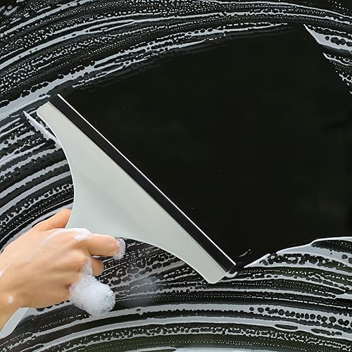 Miniatura 6 de 21 piezas de escobilla de goma para puertas de cristal de ducha, de silicona de 8.7 pulgadas, escobilla de ducha para ventana pequeña,