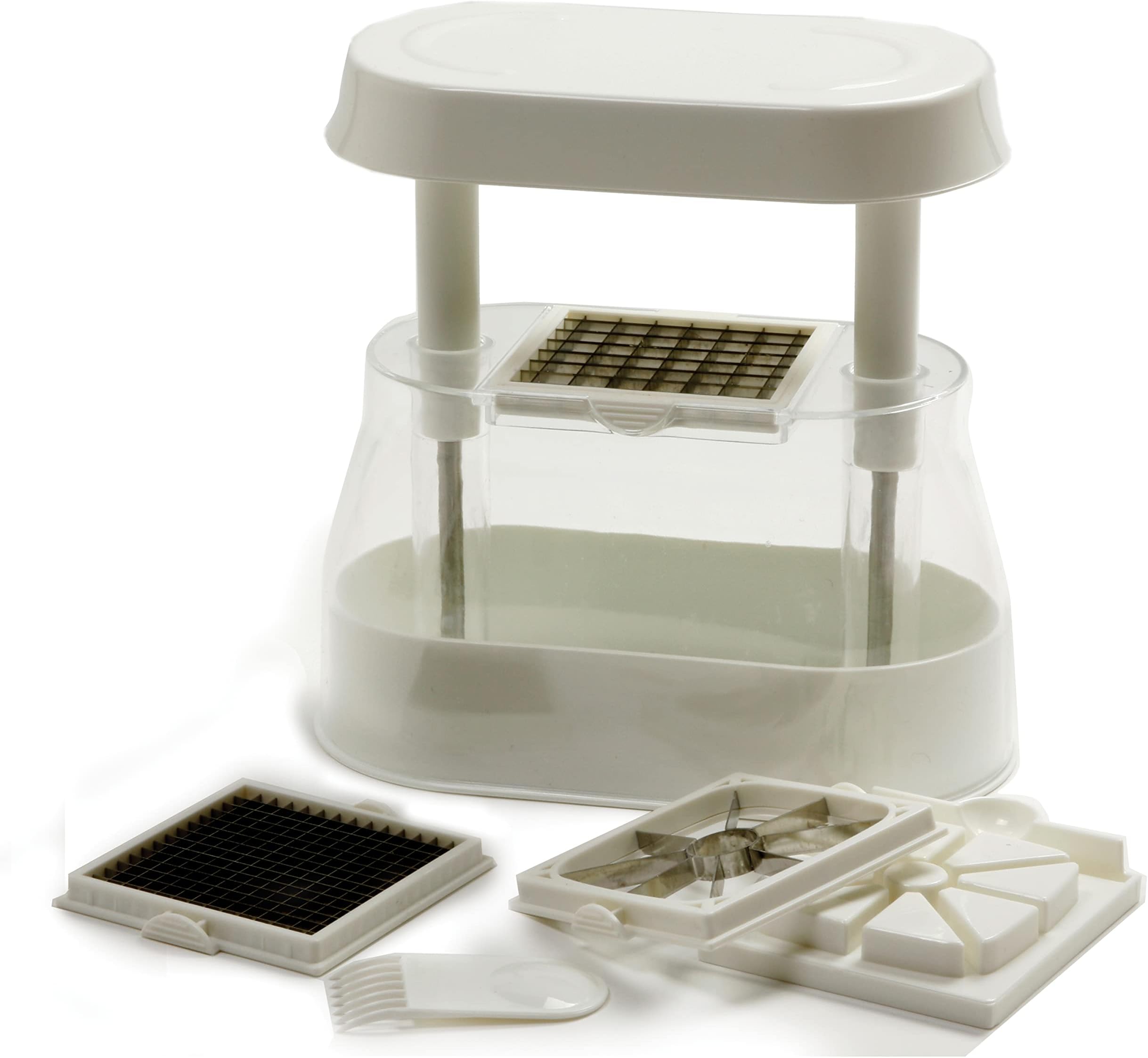 846 Multi Chopper with 3 Interchangeable Blades, One Size, White