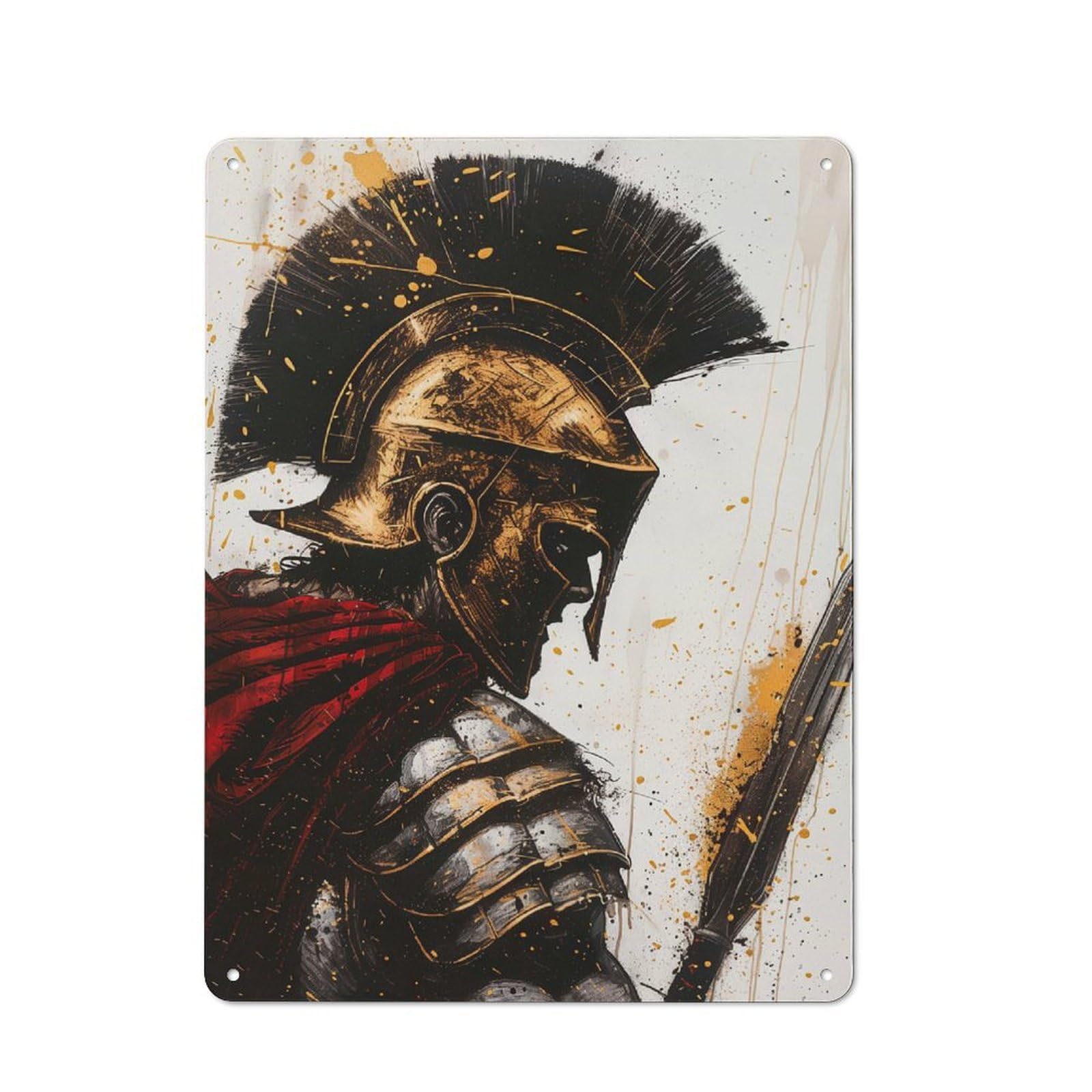 Junmoney Leonidas Portrait Shop Front Style Cafe Metal Sign 40X30cm, Bistro Wall Plaque For Tea Room, Shop Wall Or Breakfast Area
