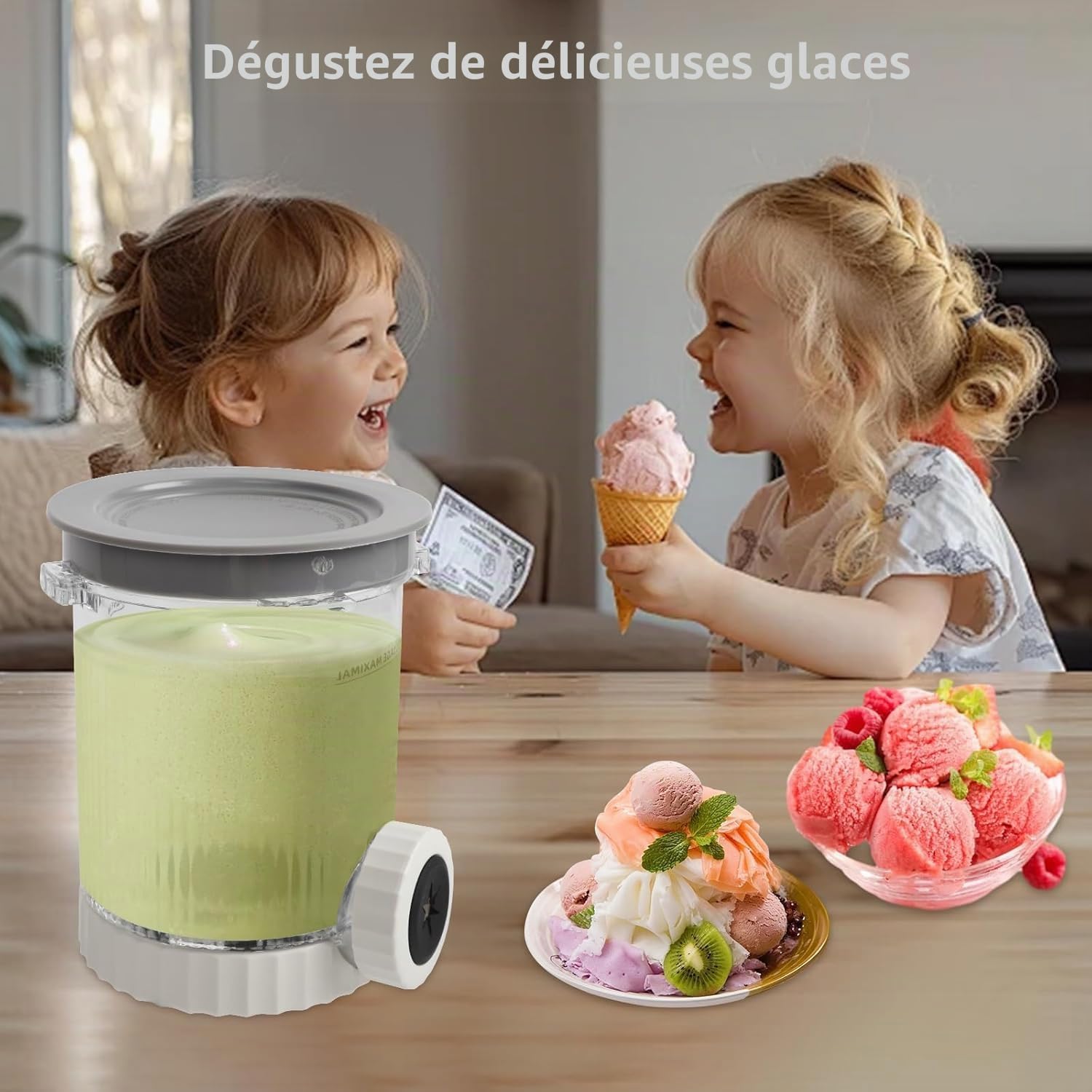 BigKing Lot de 2 récipients pour ninja Creami Swirl Pints, Récipients compatible NC700 701, Conteneurs pour Ninja Creami Swirl Pints et couvercle