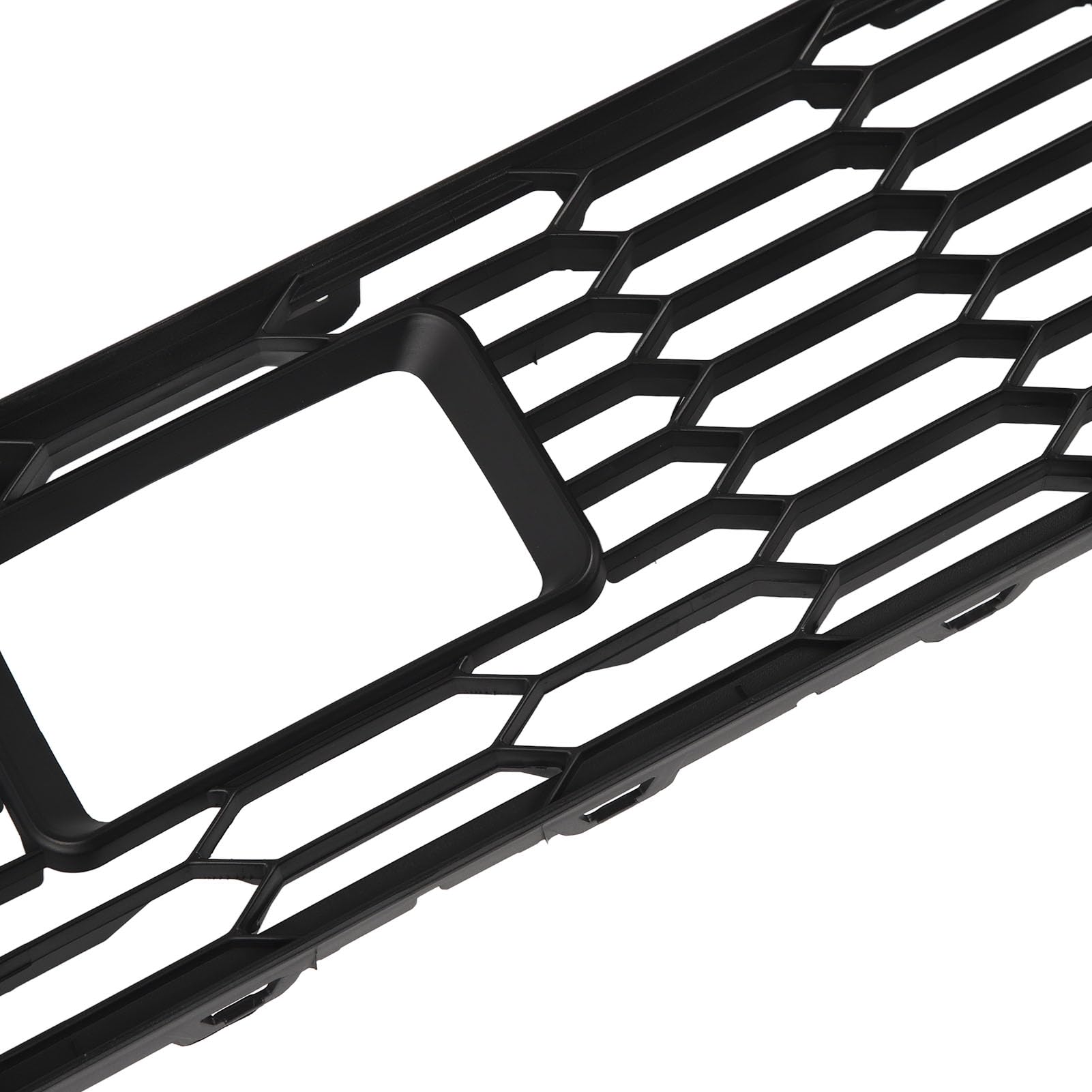 Unterer Kühlergrill der Frontsto?stange 5F0853667M Schwarzes ABS-Frontsto?stangenzentrum, rost- und Kratzfestes Mesh-Untergitter für SEAT Leon 5F MK3
