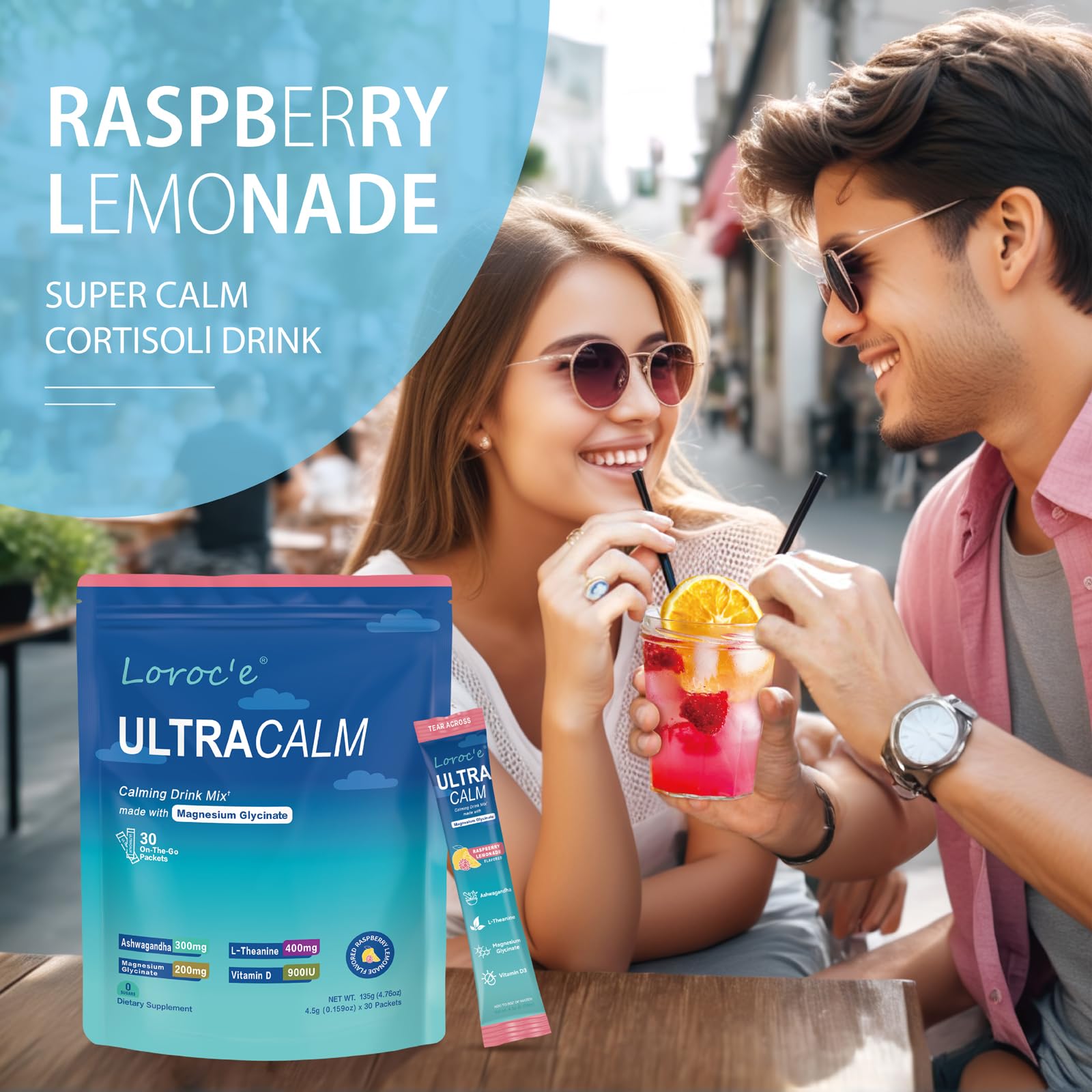 UltraCalm Cortisol Calming Drink, Magnesium Glycinate Powder (30 Servings) — Amazon image 8