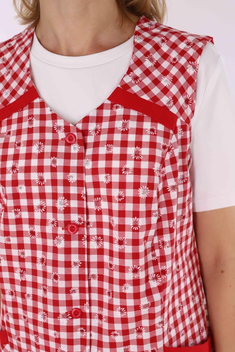 Tablier de cuisine court et coloré sans manches 7/8, Design 7, 42
