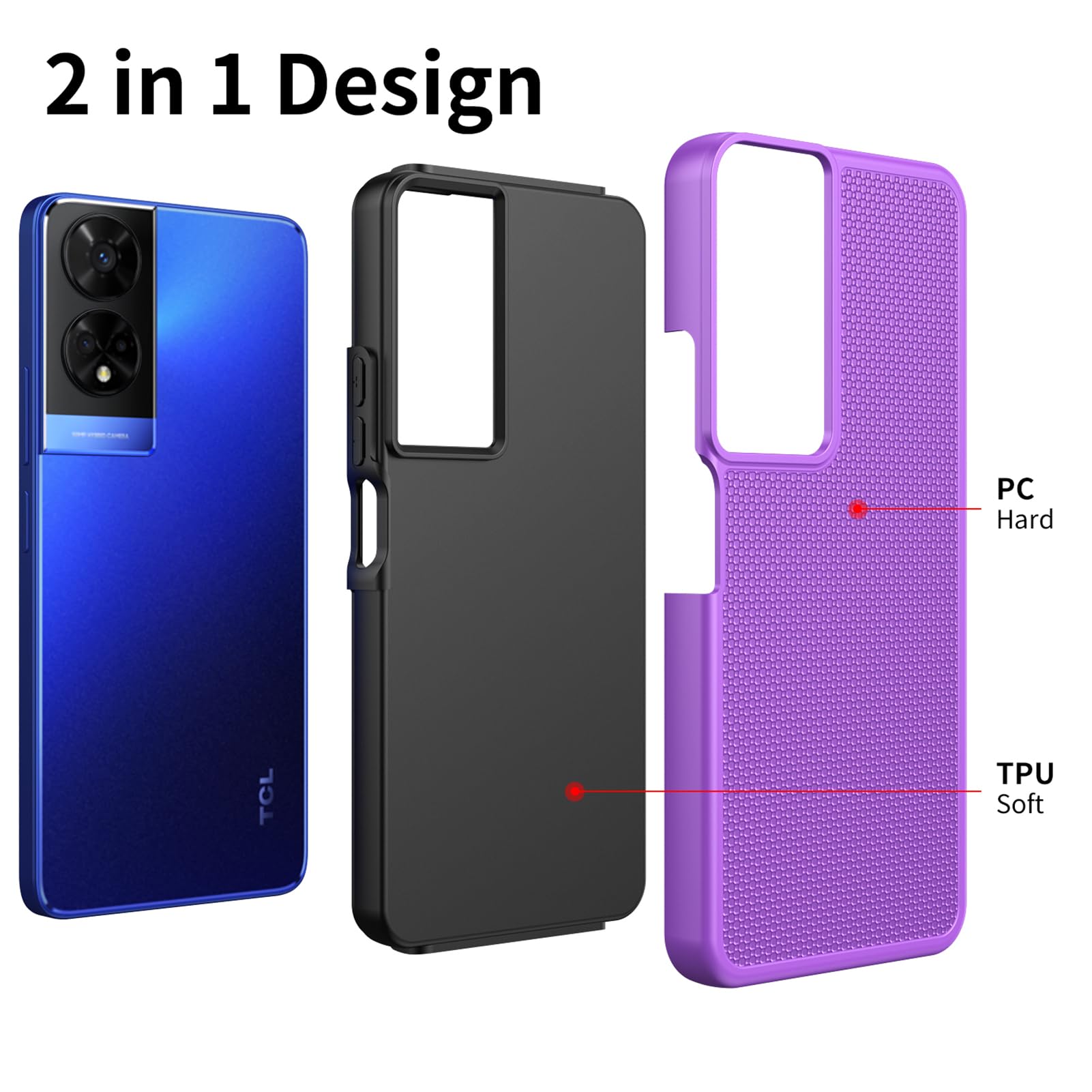 Amazon.com: Ailiber for TCL 50 XE 5G Case, with Screen Protector