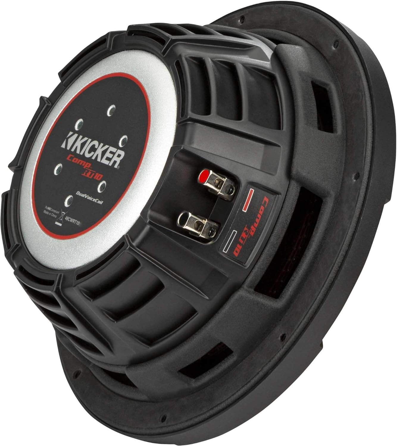 KICKER 48CWRT104 CompRT 10" Subwoofer, DVC, 4-ohm