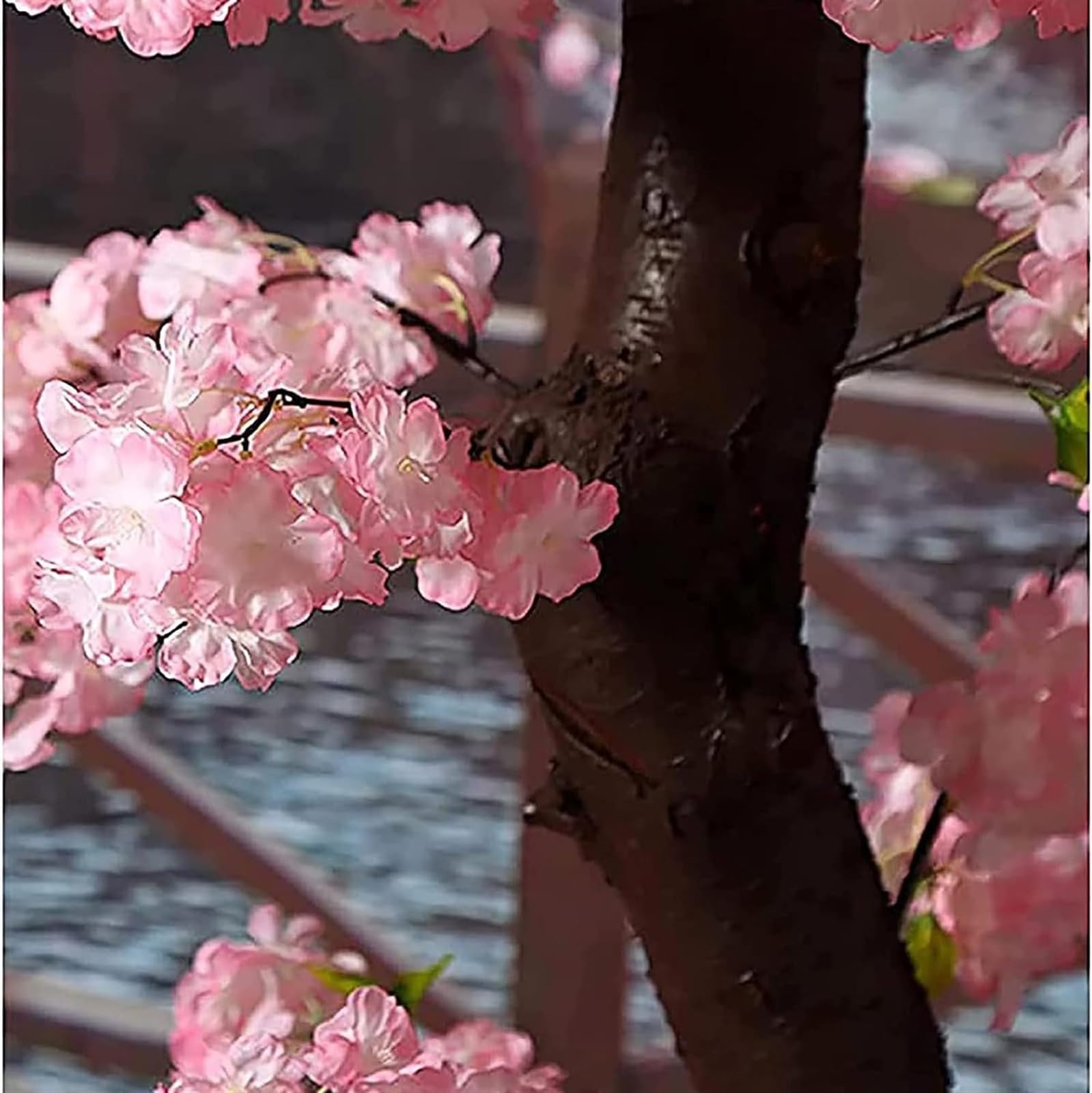 Amazon｜人工桜の木桃の木願いの木手作り偽桜シルクフラワーオフィス