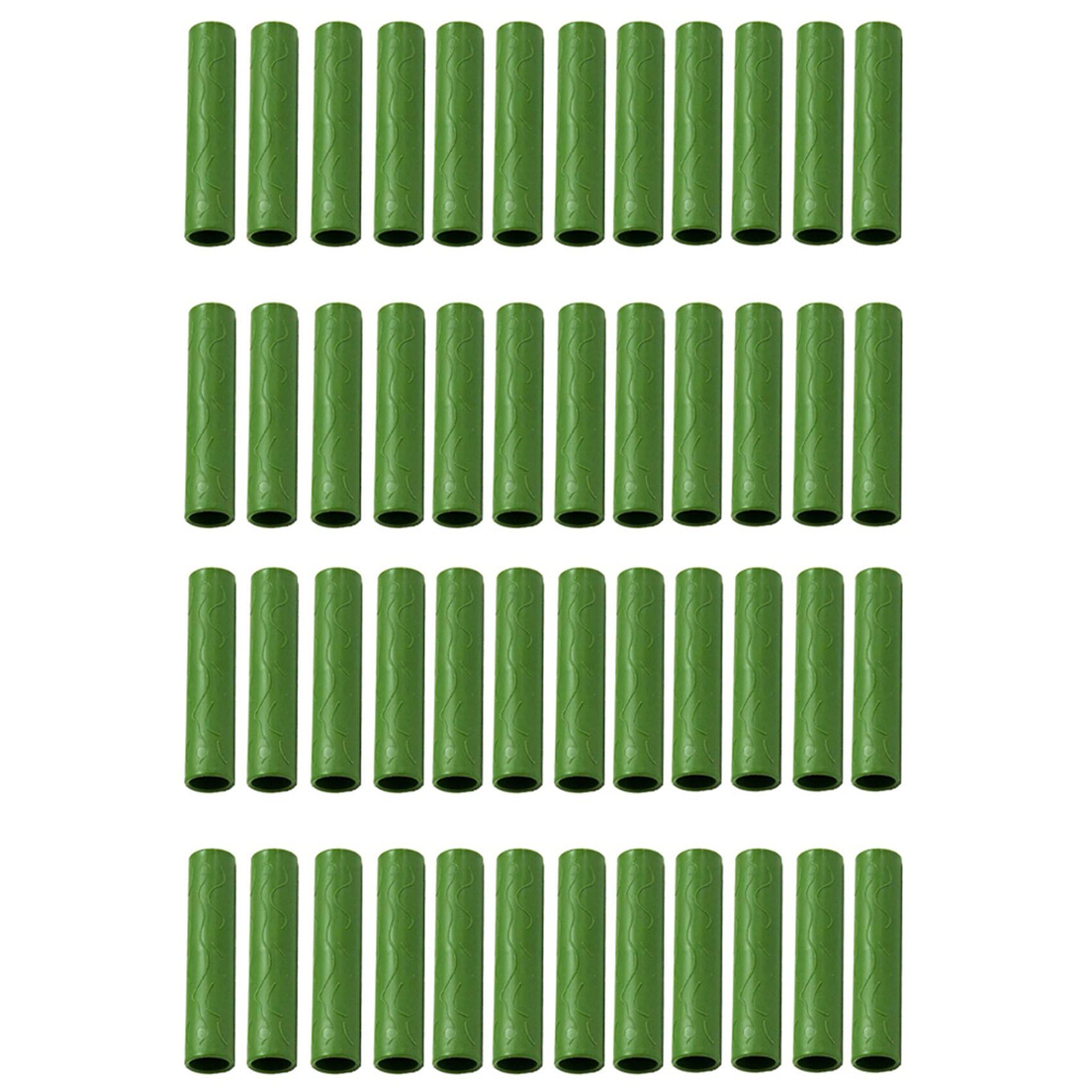 Jnchdghwa Green 40Pcs 8Mm Garden Stake Straight Connectors Plastic Garden Stake Connecting Pipe Heavy Duty Plant Support Stake