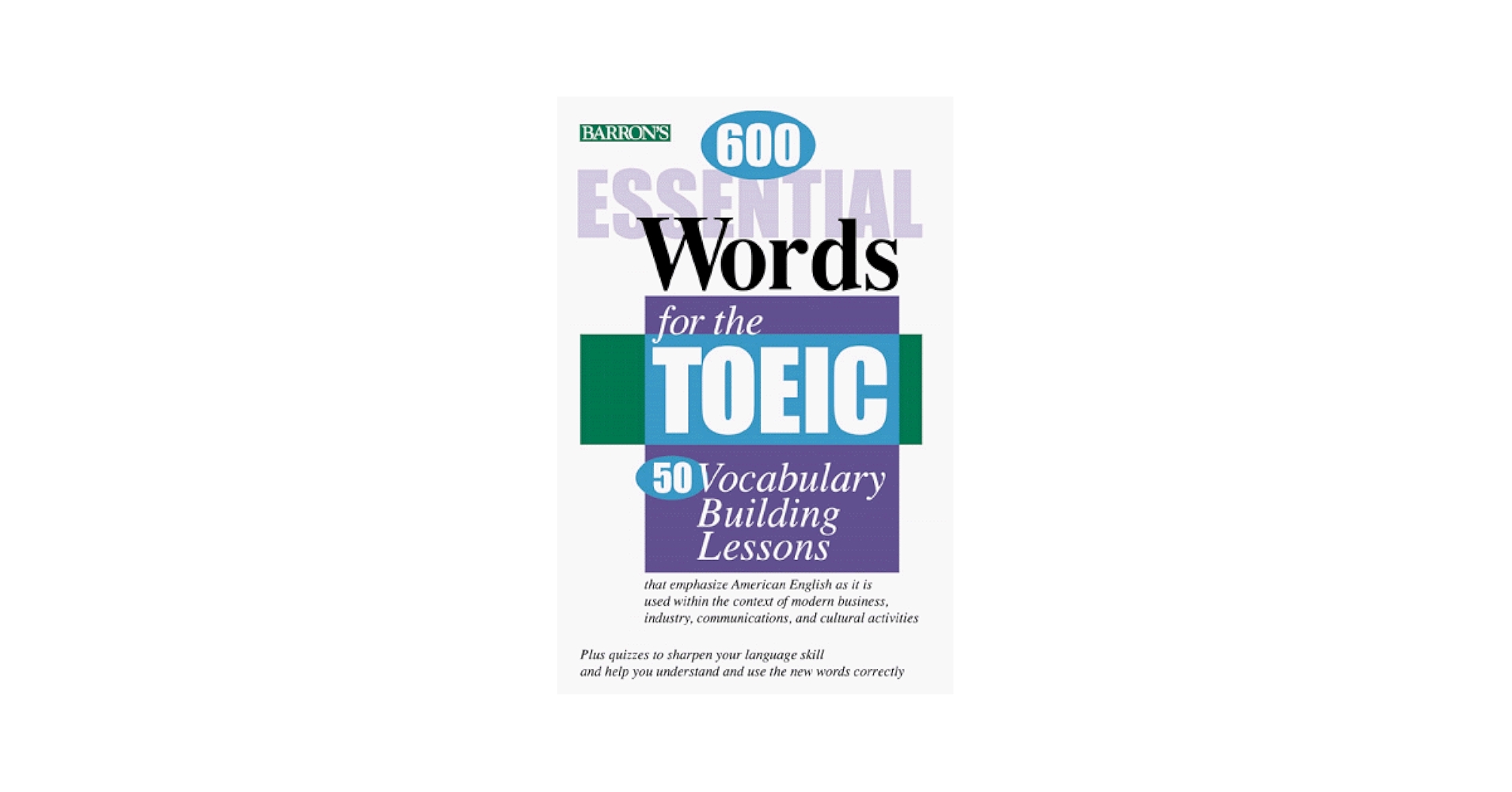 Amazon.com: 600 Essential Words for the Toeic Test : Test of