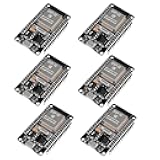6PCS ESP32 ESP-32S WiFi Development Board NodeMCU ESP-WROOM-32 Microcontroller 2.4GHz Dual-Core WiFi Bluetooth Processor Integrated Chip CP2102