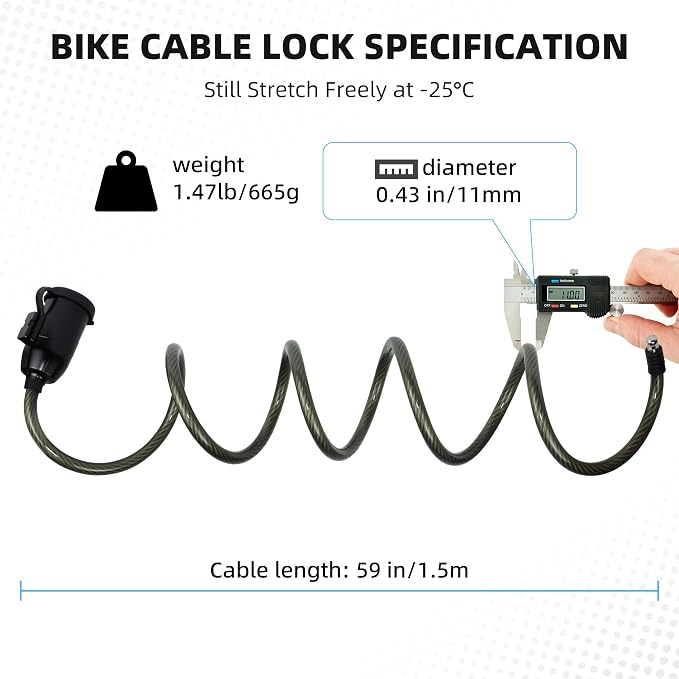 Candado para bicicleta inteligente con huella digital miniatura 8