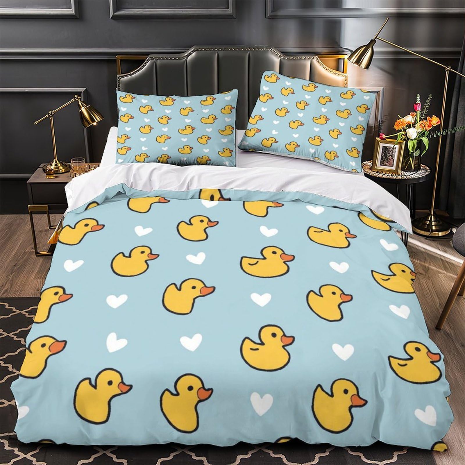 Housse de Couette Imprimée 3D Super Douce Haute Résistance 220x240