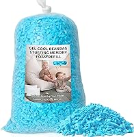 Vista 1 de Jecqbor Relleno de puf, relleno de espuma viscoelástica triturada de 5 libras, relleno de almohada suave para sofá, cojín, animales de peluche, cama