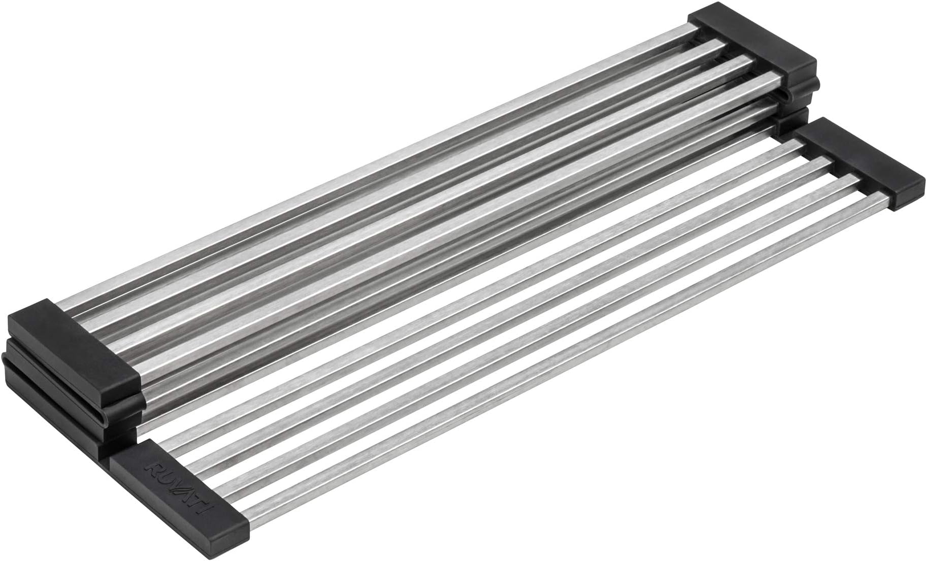 Stainless Steel and Silicone Foldable Drying Rack for Workstation Sinks Dish Mat Trivet - RVA1395