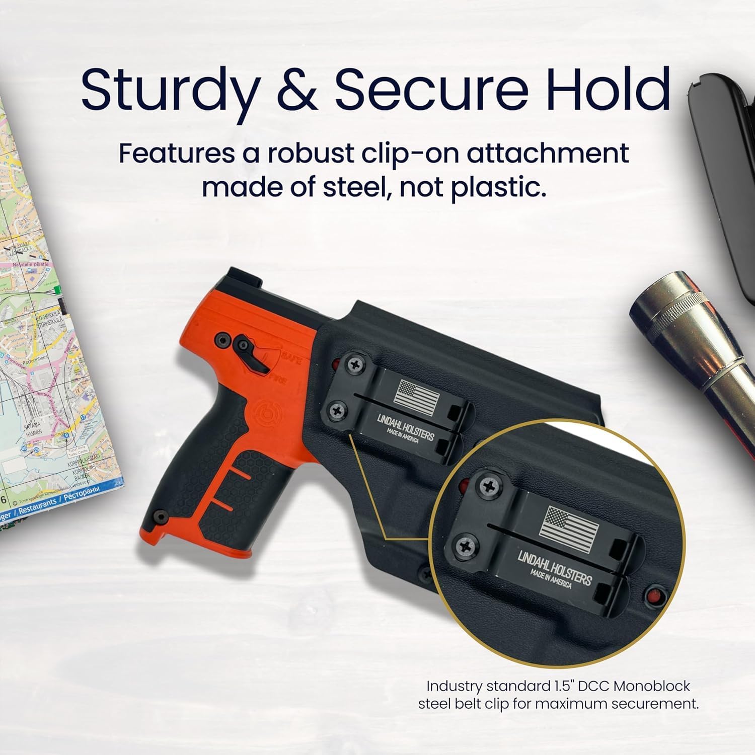 IWB Compatible with Byrna LE Launcher with TLR-8 Holster - Optic Ready - Inside The Waistband Concealed Carry - Adjustable Cant and Retention Kydex Holster - Made in The USA
