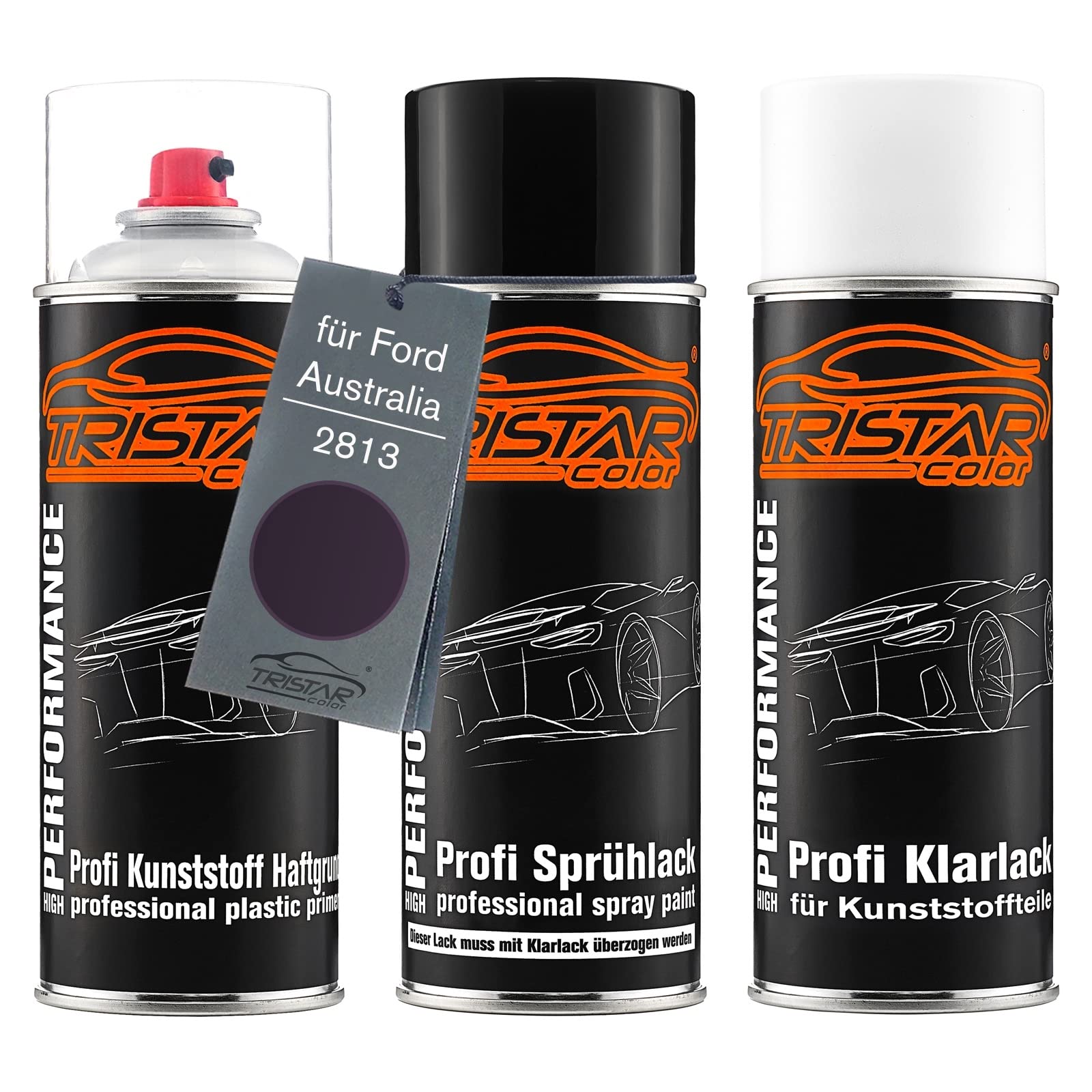 TRISTARcolor Zestaw w sprayu do plastiku do Ford Australia 2813 Belladonna