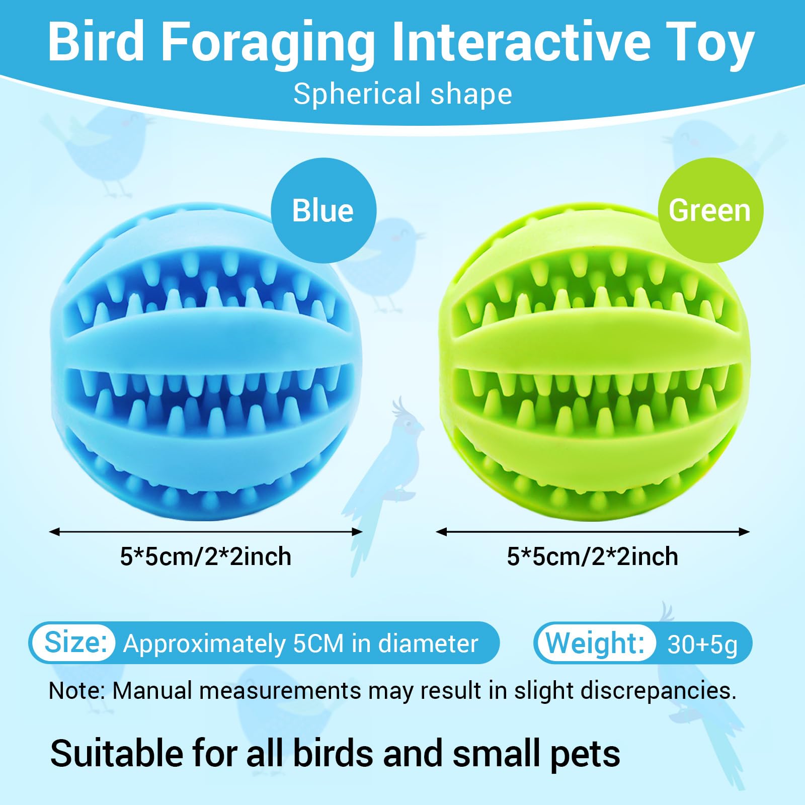 2 juguetes de búsqueda para todas las aves, comedero para loros, bolas masticables, juguete interactivo, accesorios de jaula para pájaros y animales pequeños, periquitos, pollos, loros