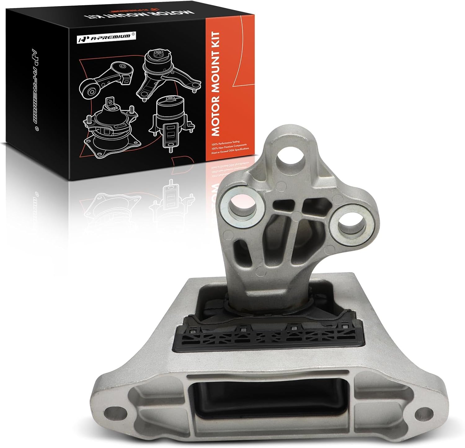 A-Premium Left Driver Side Transmission Mount Compatible with Chevrolet Equinox & GMC Terrain, 2018 2019 2020, 1.5L 1.6L, 4WD