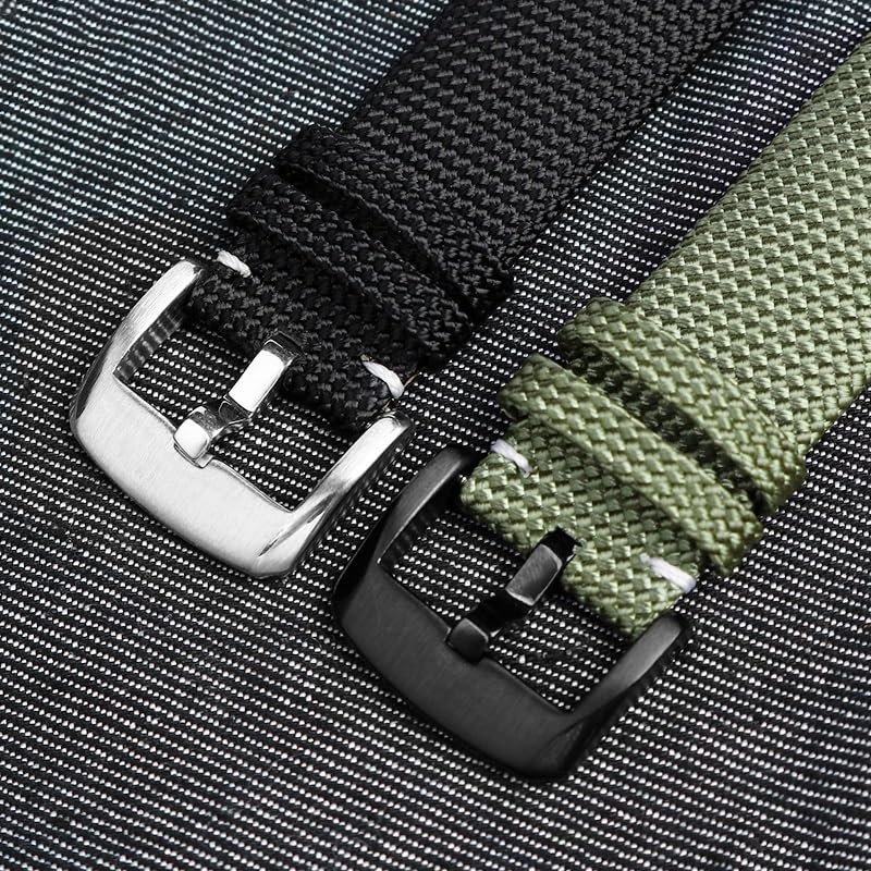 Correa de nailon 22mm Mido Navigator M026.629 Ocean Star lona impermeable 4