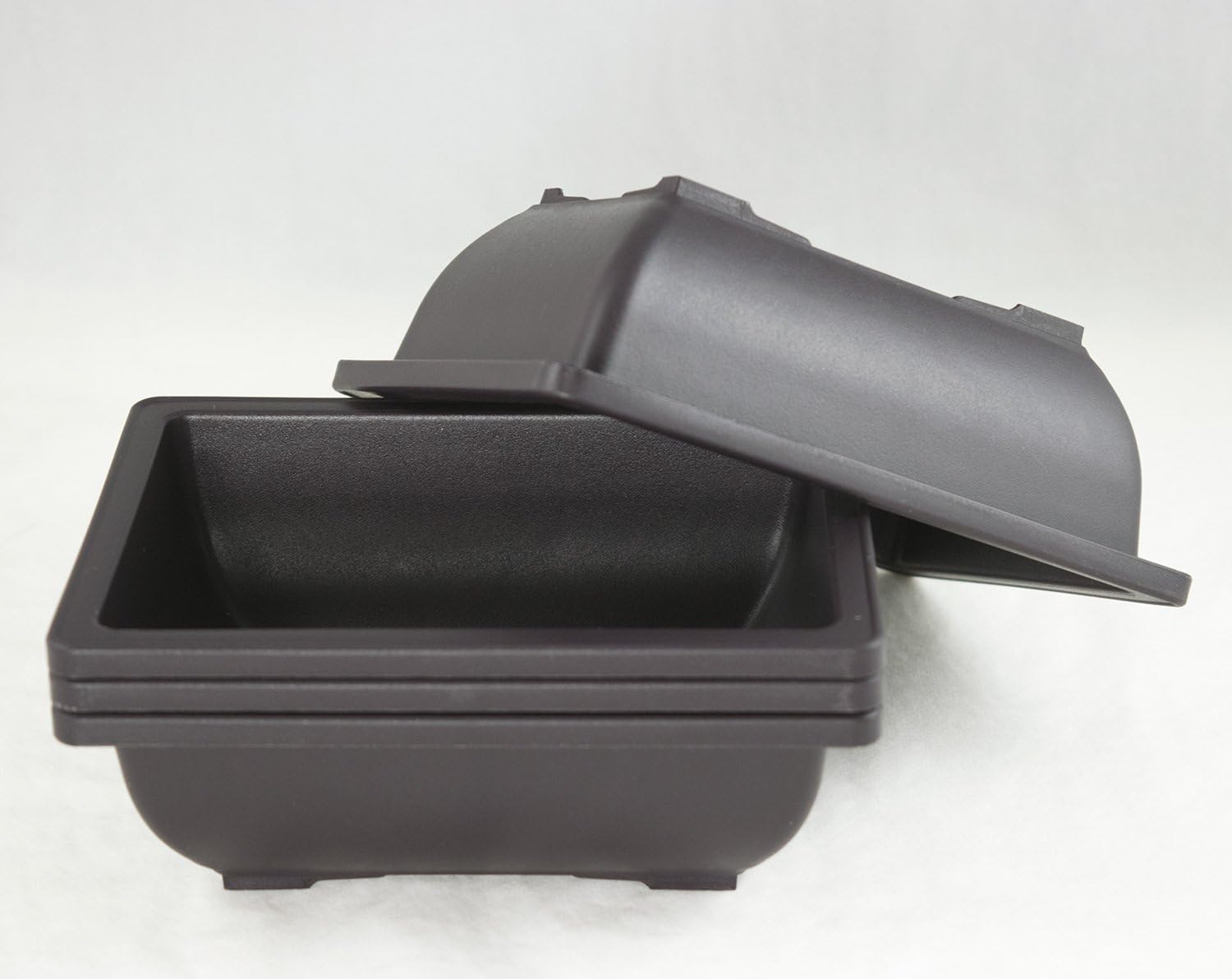 Yubonzai Rectangular Dark Brown Plastic Bonsai Training Pot, Cactus & Succulent Planter - 10"x 7.5"x 3" (16)