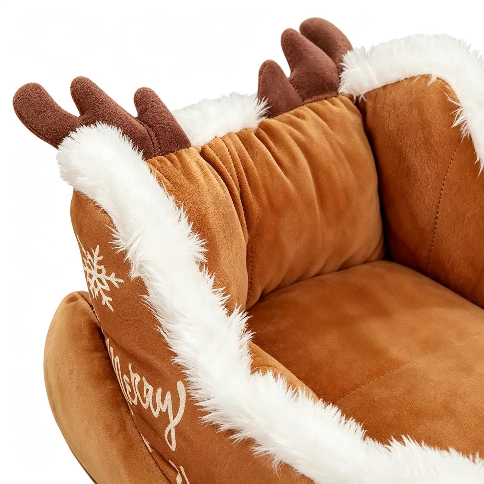Cama de trineo de Navidad para gatos, antideslizante, cálida, suave