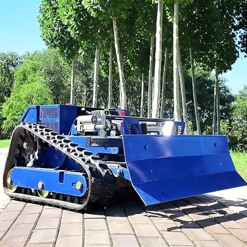 Tosaerba radiocomandato con scudo per spazzaneve – 7,5 CV 800 m – Ciclo di rotazione zero 2-15 cm – Circuito autonomo – Giardino, neve, terreno – Macchina per tutto l'anno