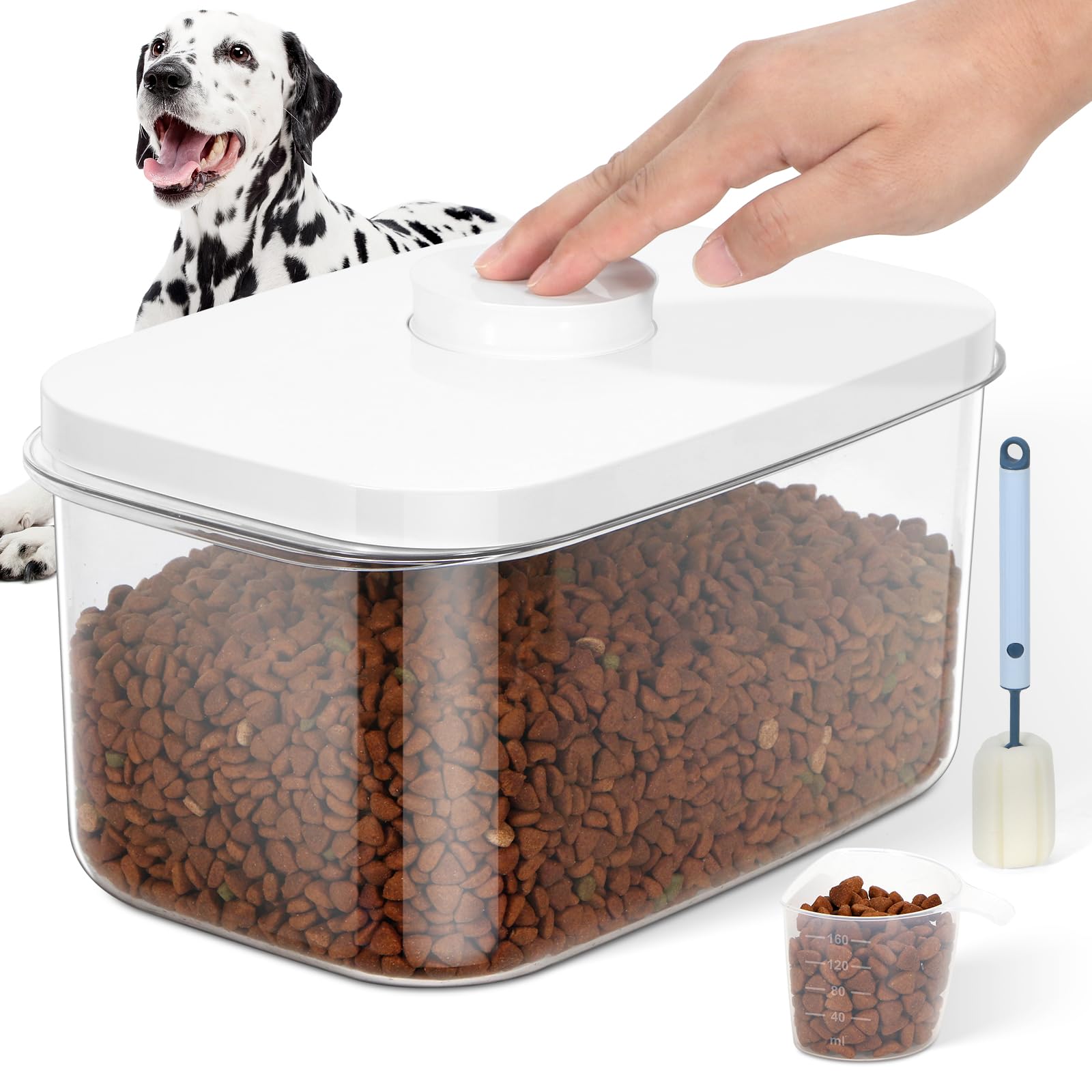 LEAWALK 6 lbs Airtight Dog Food Container