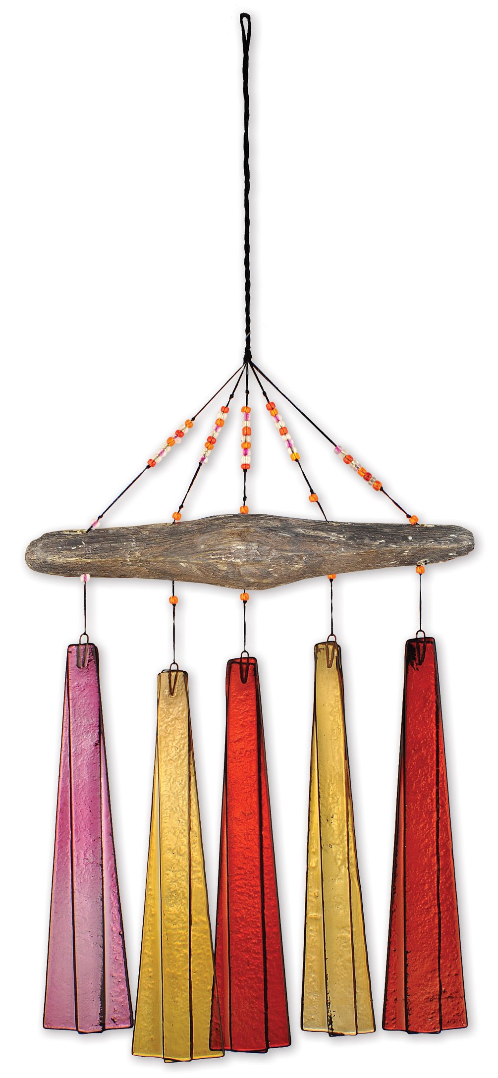 Sunset Vista Design Studios Sea Breeze Glass Wind Chime, Sorbet