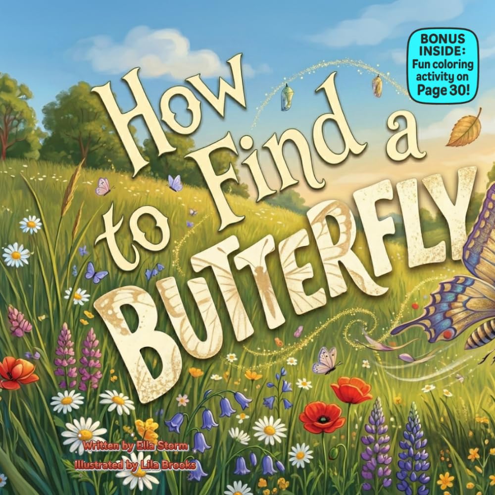 How to Find a Butterfly: A Funny Rhyming Picture Book About Patience, Nature, and Magical Backyard Fun