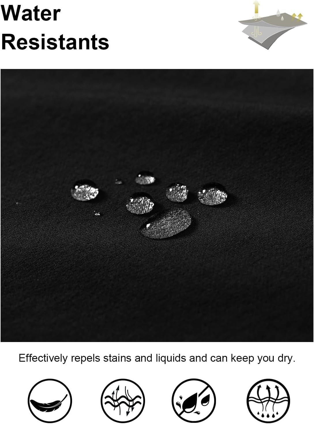 TBMPOY Men's Golf Dress Shorts Stretch Elastic Waist 11" Quick Dry Lightweight Travel Casual Shorts 5 Pockets Travel Casual - Image 5