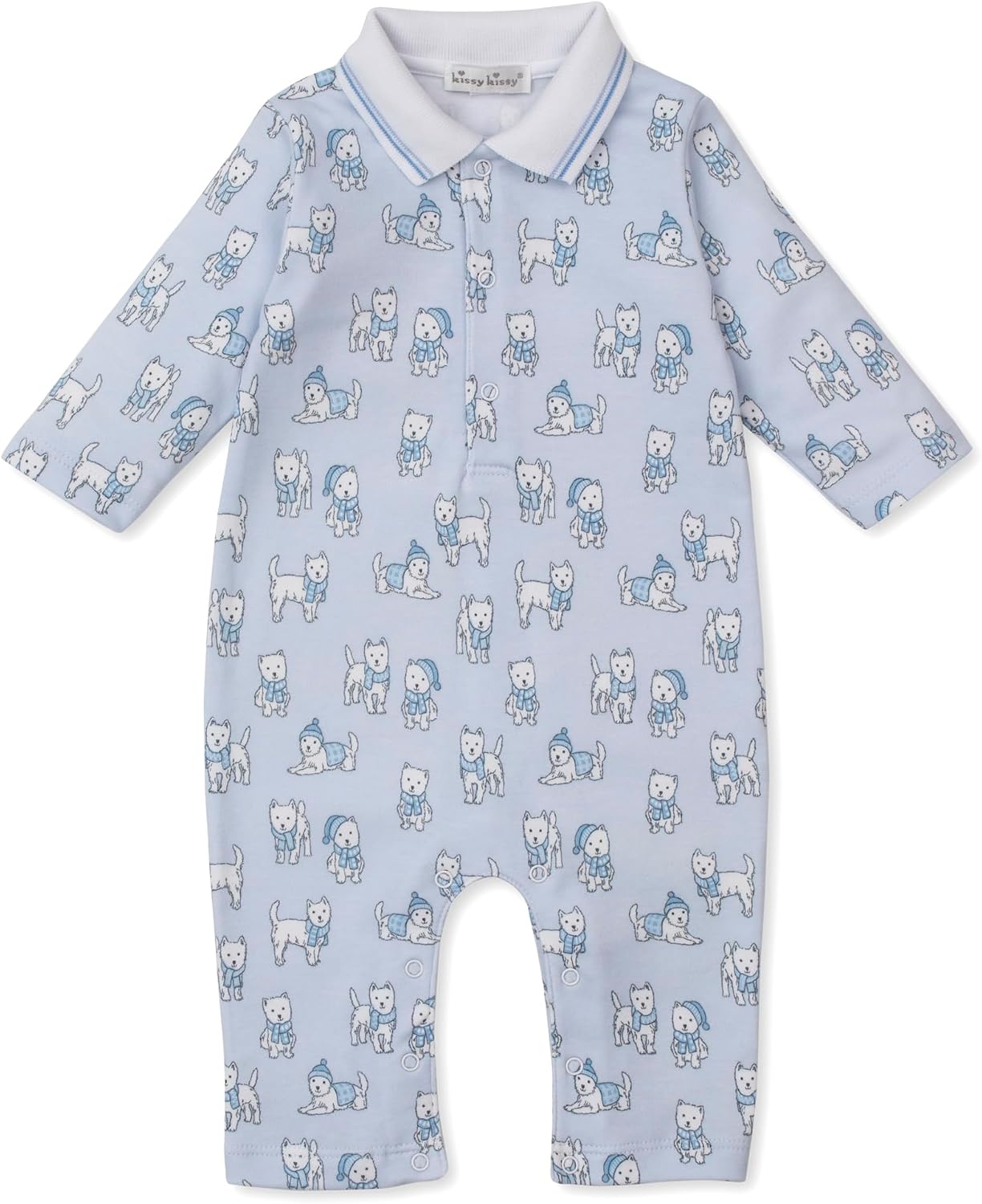 Kissy Kissy Baby Boys Infant Pack Of Pups Print Playsuit