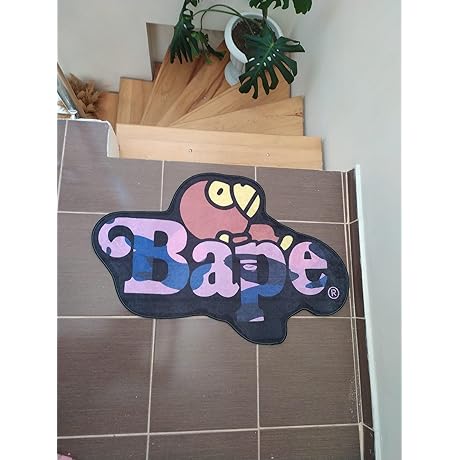 A Bathing Ape Fluffy Rug - Purple