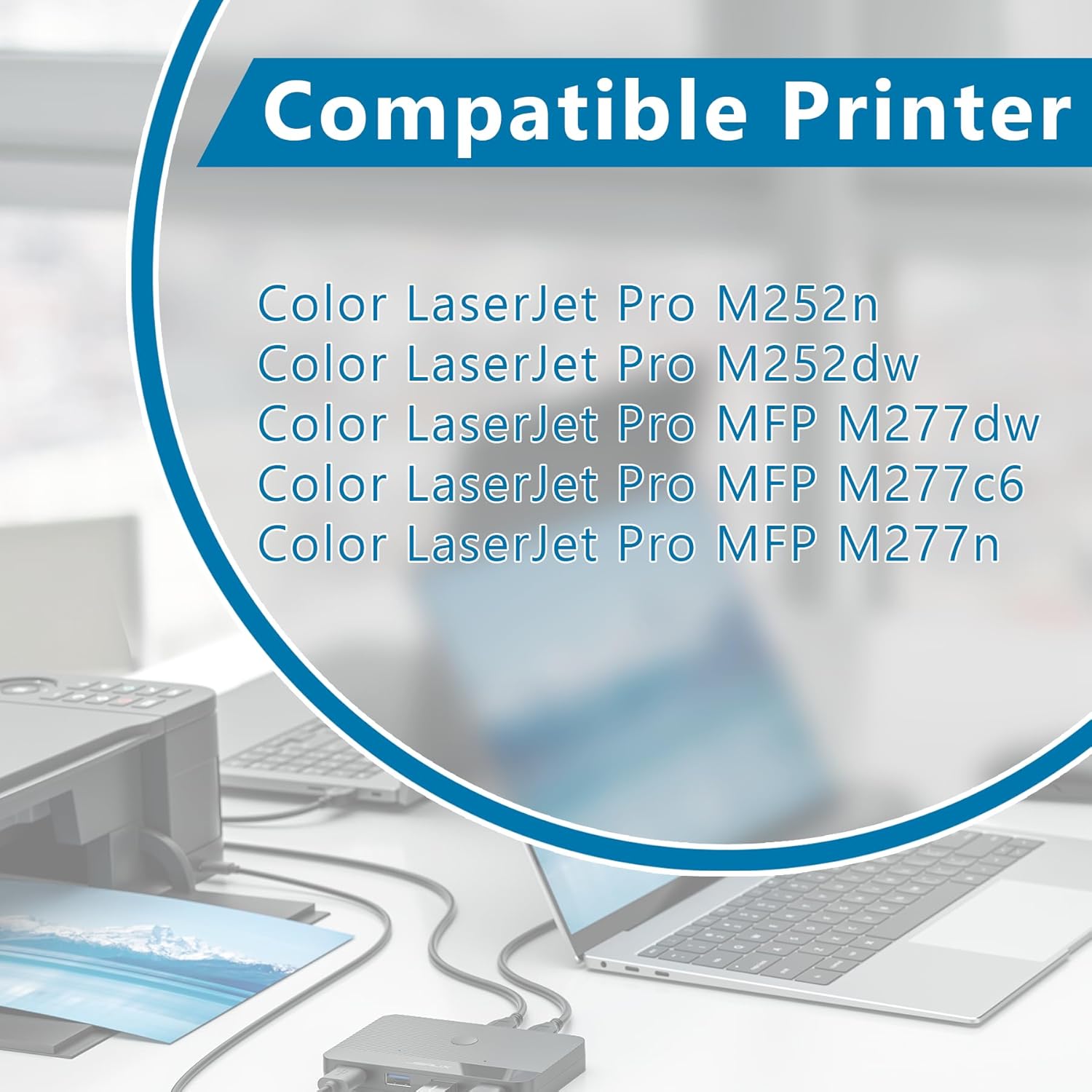 201A Toner Cartridges 4 Pack - Replacement for HP 201A 201X CF400A Toner Cartridges Compatible with HP Color LaserJet Pro MFP M277dw M252dw M277n M277c6 M252n Printer (Black Cyan Yellow Magenta)