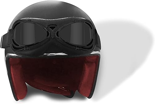 Miniatura 7 de Bertoni Italy AF77 - Gafas de aviador para motocicleta, color negro