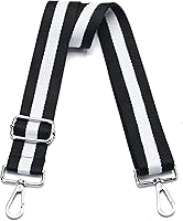 Vista 49 de Correa de Bolso Ancha Correa de Hombro Ajustable Correa de Repuesto Cruzada Correa de Bolso de Hardware Plateado