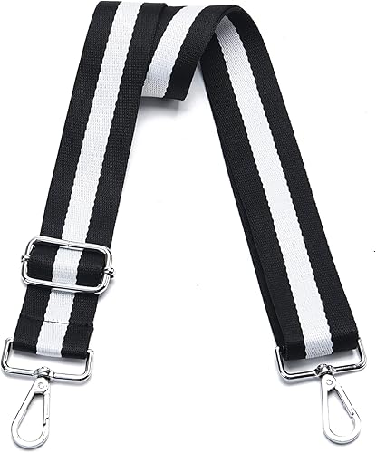 Miniatura 91 de Correa ancha para bolso, correa ajustable para bolsa cruzada, correas de hombro plateadas