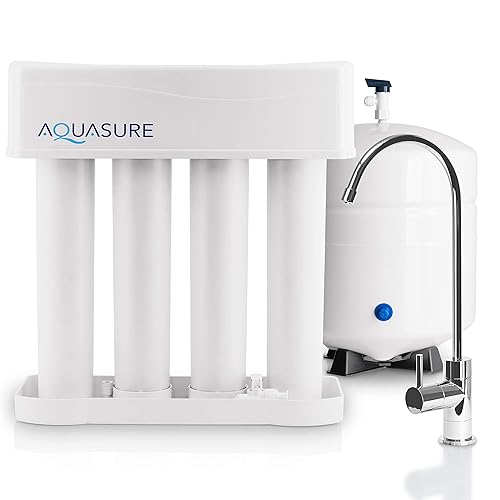 Aquasure AS-PR75A Premier - Sistema de filtración de agua de ósmosis inversa - 75 GPD de alta contaminantes TDS membrana de rechazo con filtro de