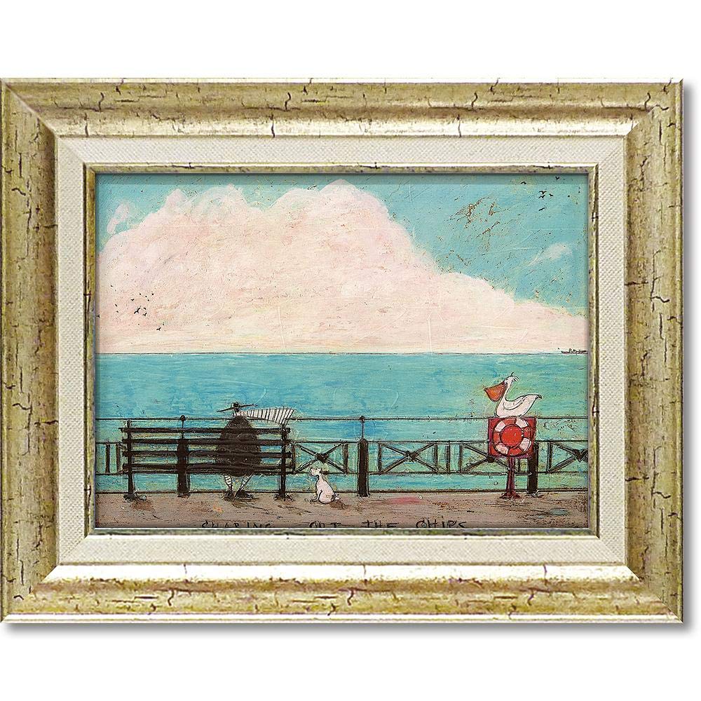 アイスクリーム食べたいなぁ　ポテチのおこぼれ頂戴　サム・トフト Amazon.co.jp: 絵画 サムトフト「ポテチのおこぼれ頂戴」 インテリア