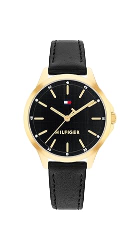 Tommy Hilfiger Women's 3-Hand Quartz Watch - Round Case - Crystal Accents - Sporty Classic Style - Gift for Her 34mm