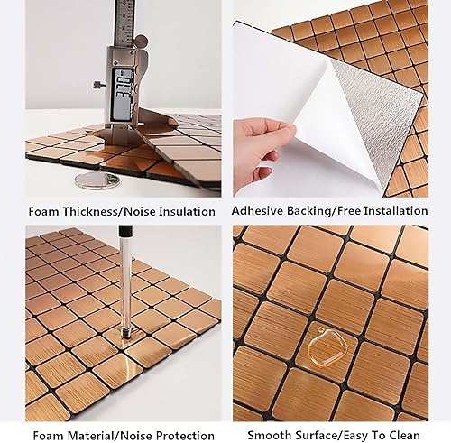 Miniatura 3 de Paneles de pared decorativos 3D, azulejos de pared texturizados, 20 piezasjuego, 1.8 pies cuadrados, calcomanías de pared efecto 3D, decoración de