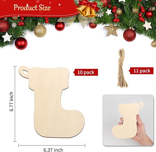 Miniatura 140 de Trébol de madera de gran tamaño de 7 pulgadas, adornos para el día de San Patricio para pintar, tréboles de madera en blanco en blanco, sin