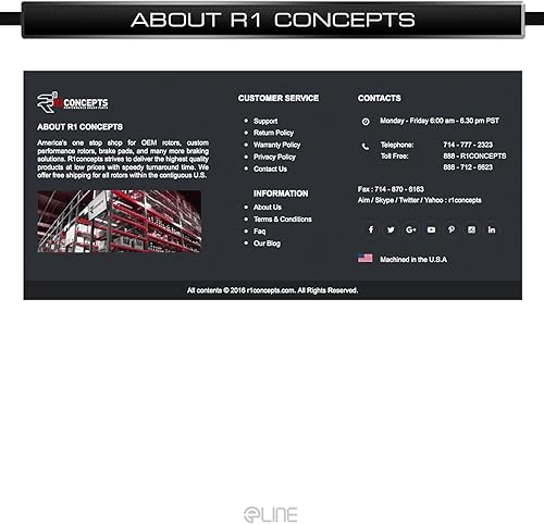 Miniatura 7 de R1 Concepts Frenos delanteros y rotores | Kit de frenos de repuesto automotrices | Kit de pastillas de freno y rotores delanteros semi Met |