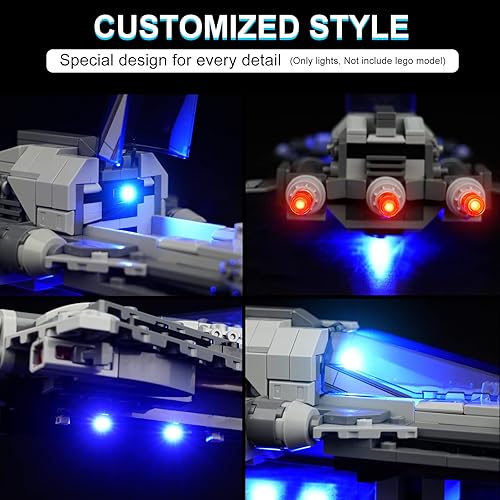 Miniatura 4 de DALDED Kits de luces para Lego Star Wars Pirate Snub Fighter, iluminación LED compatible con Lego 75346 (no incluye modelo Lego)