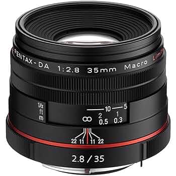 PENTAX DA35mm f/2.8 Macro HD 実用美品 Pentax HD Pentax DA 35mm f/2.8 Macro Limited Lens (Black) 21450